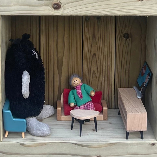 Handcrafted Wooden Outdoor Dolls House Frame