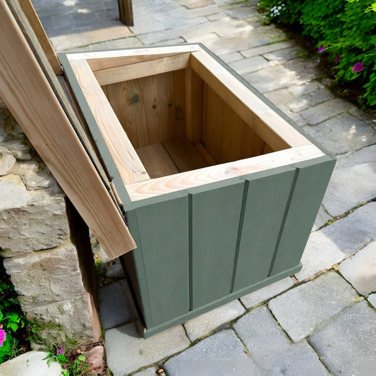 Wooden Artisan Outdoor Storage Chest - Wild Thyme