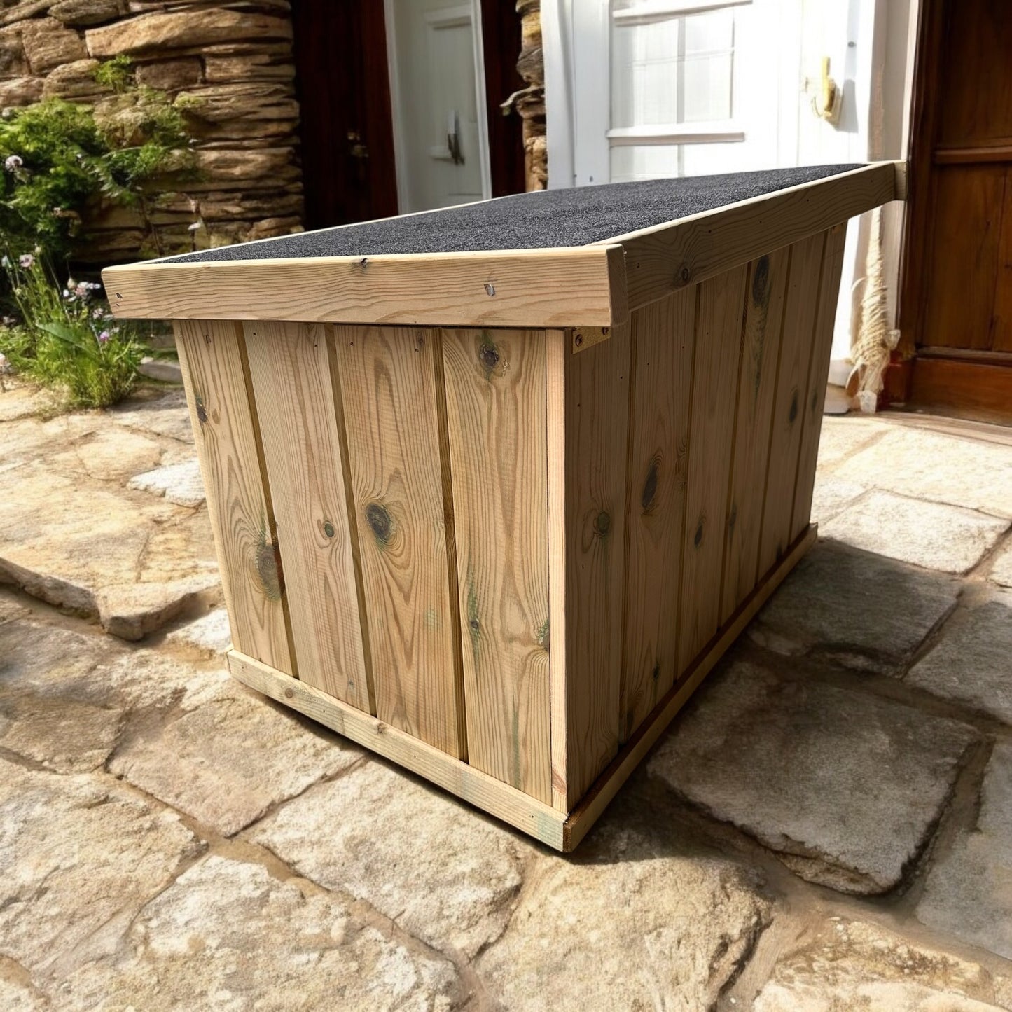 Wooden Rustic Outdoor Storage Chest