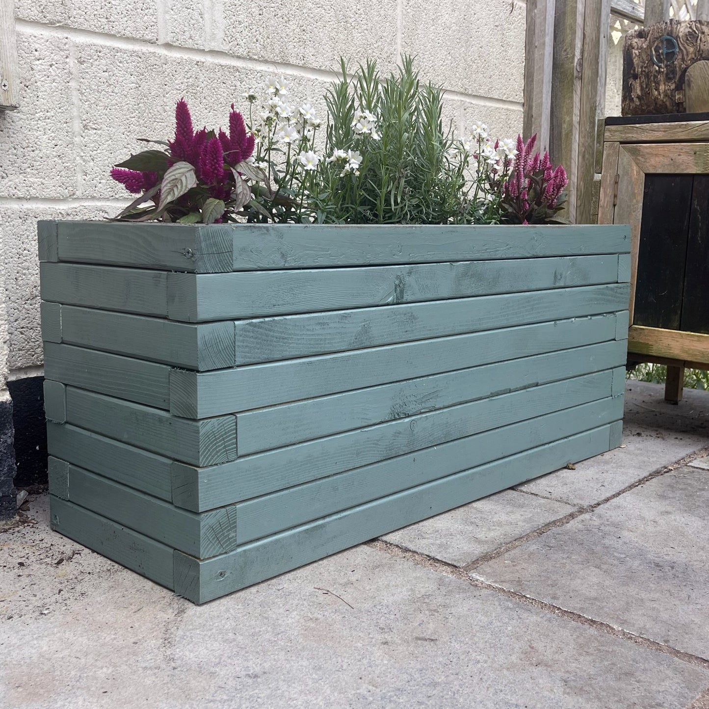 Timber Outdoor Garden Planter Trough Plant Pot Box - Raised Bed