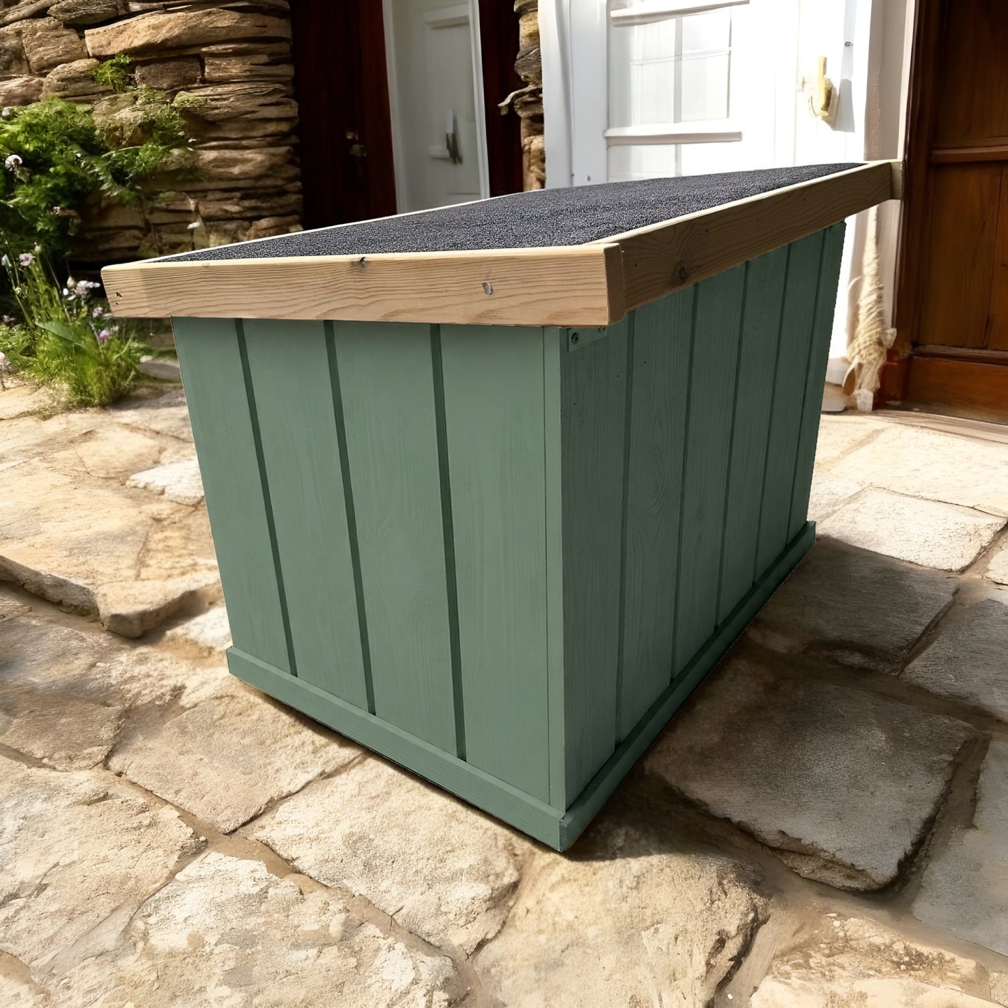 Wooden Artisan Outdoor Storage Chest - Wild Thyme