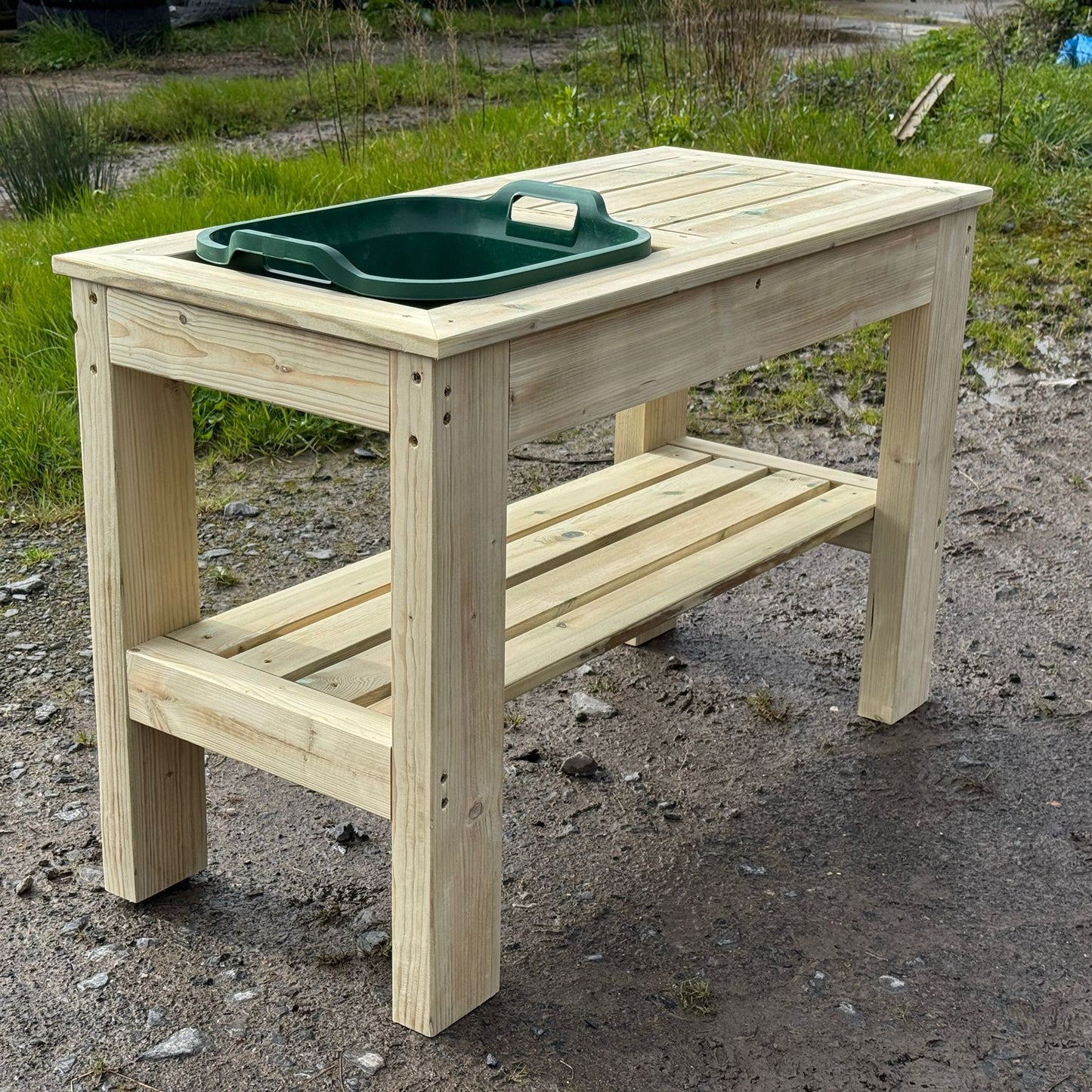 Wooden Mud Kitchen with Sink Top