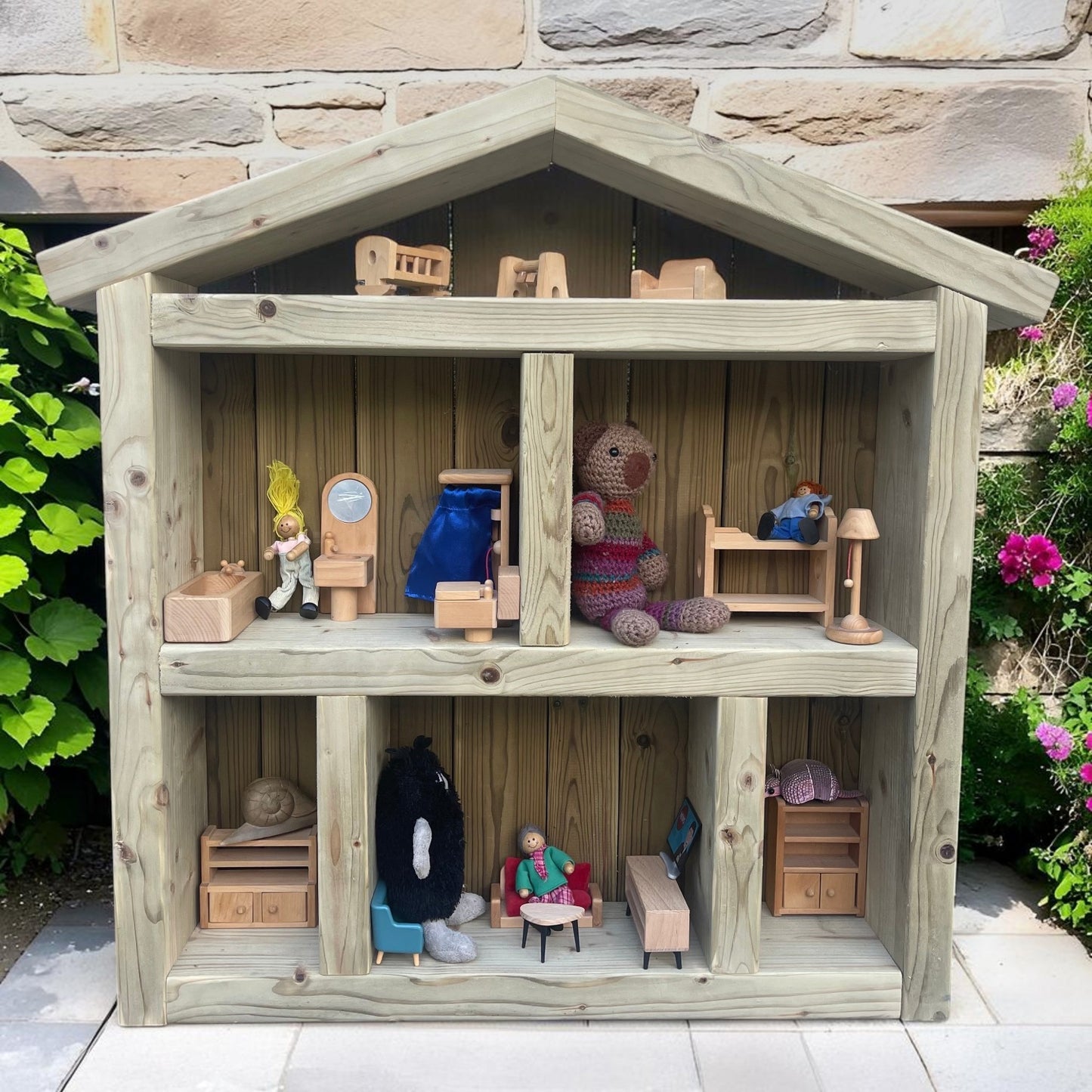Wooden Outdoor Doll House Frame